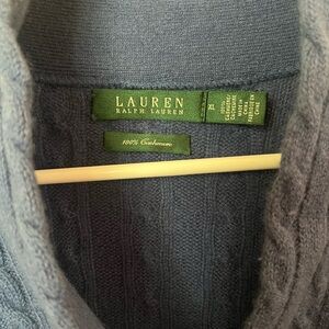 Lauren Ralph Lauren Blue Cable Knit Sweater